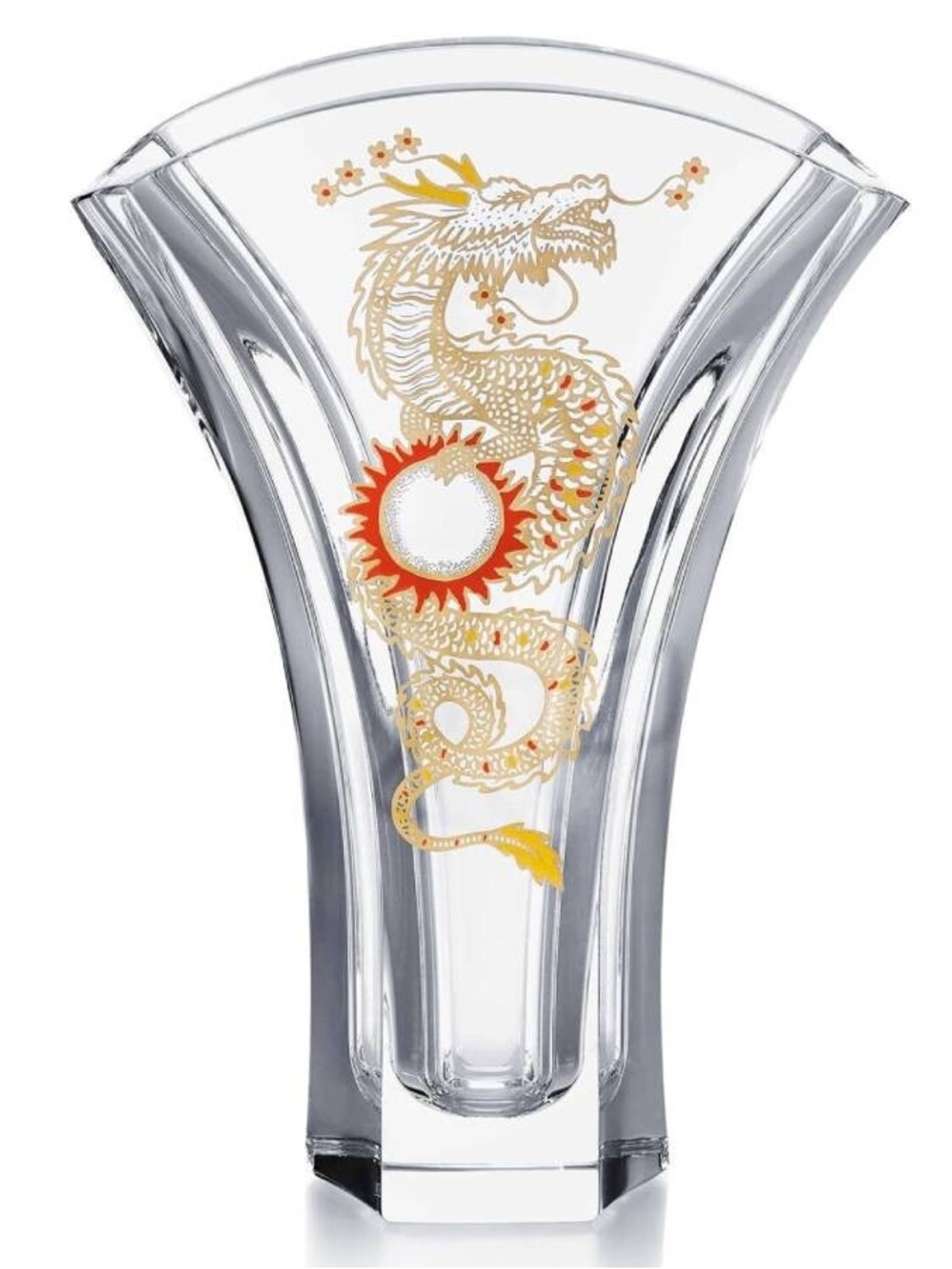 Baccarat Ginkgo Solar Dragon Vase